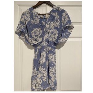 Greylin Floral Silk Mini Dress